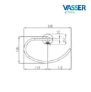 Toallero Baño Vasser Cyrano Aro Cromado - Garantía 5 Años Vasser