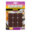 Topetina Suprabond de Fieltro Marrón Cuadrada 30mm