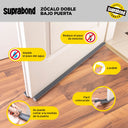 Zócalo Burlete Suprabond Doble Bajo Puerta 120cm - Gris