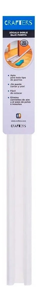 Zócalo Burlete CRAFTERS Doble Bajo Puerta 95cm - Blanco