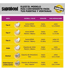 Burlete Suprabond de Goma para Ventanas - Blanco