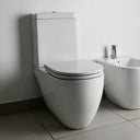 Inodoro Largo Ferrum Fontana 3 - 4,5 Litros Porcelana Baño