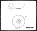 Bacha De Apoyar Peirano Redonda Blanca - Baño