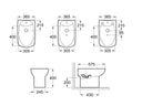 Bidet Roca Dama Senso 3 Agujeros - Porcelana Blanco Baño