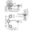 Grifería para Bidet Fv Allegro Cilíndrico con Desague Cromo