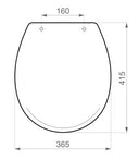 Asiento con Tapa de Inodoro Roca Capea Italiana - Blanco