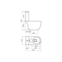 Inodoro Largo Ferrum Fontana 3 - 4,5 Litros Porcelana Baño