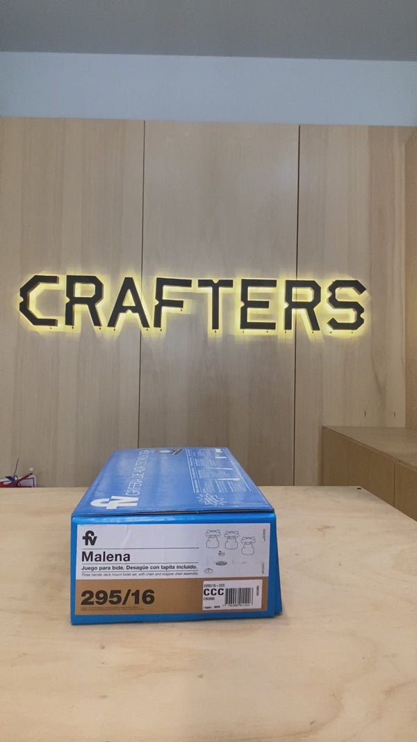 Grifería para Bidet FV Malena Doble Comando Cruz con Desague