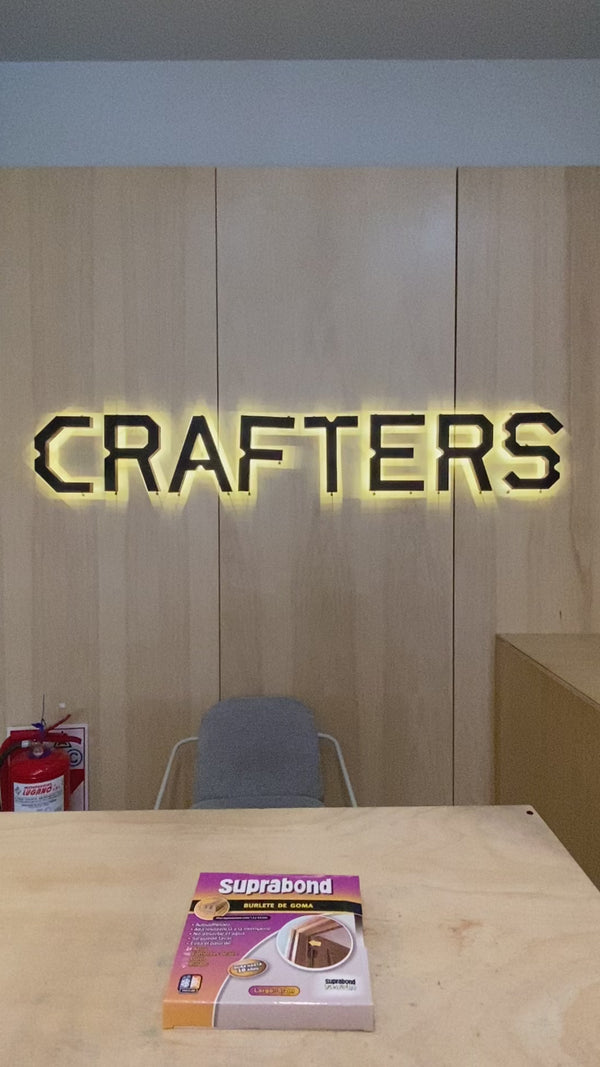 Burlete Autoadhesivo Suprabond de Goma Perfil E Color Marrón