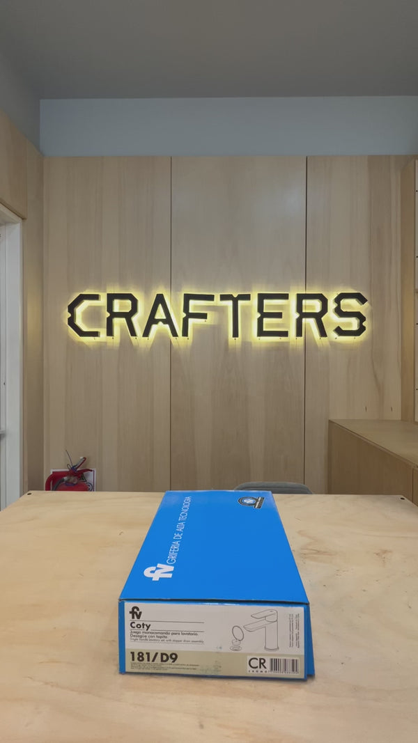 Grifería para Lavatorio FV Coty Monocomando Cromo Cerámico