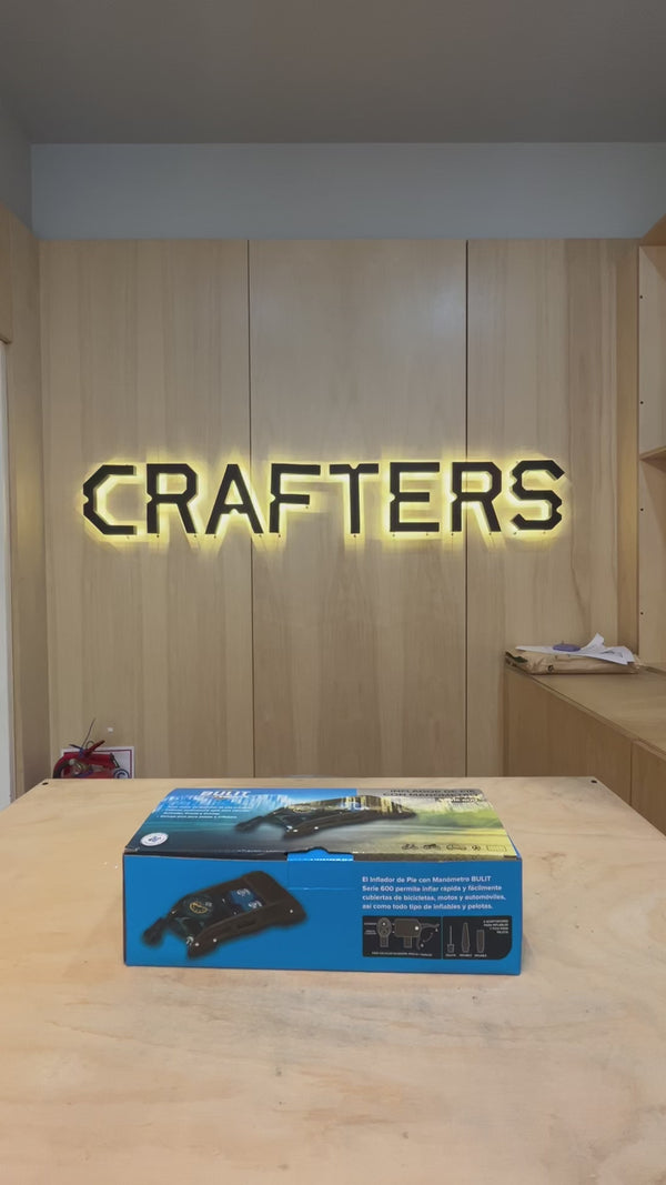 Inflador de Pie con Manómetro Bulit Serie 600