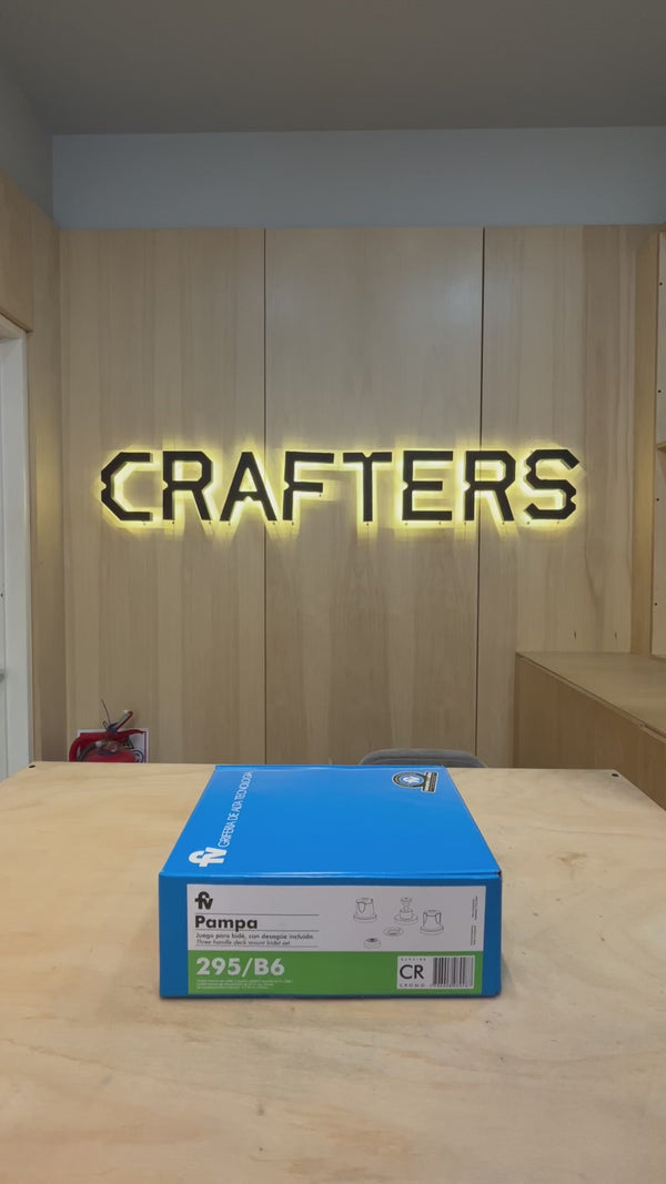 FV Pampa Grifería Bidet Cilíndrico Cromo 295/b6 Acabado Cromado