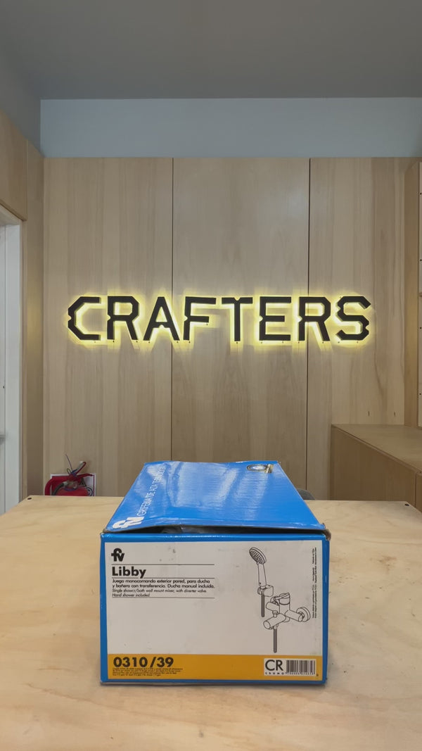 Grifería de Ducha Fv Libby Monocomando Duchador Manual Cromo