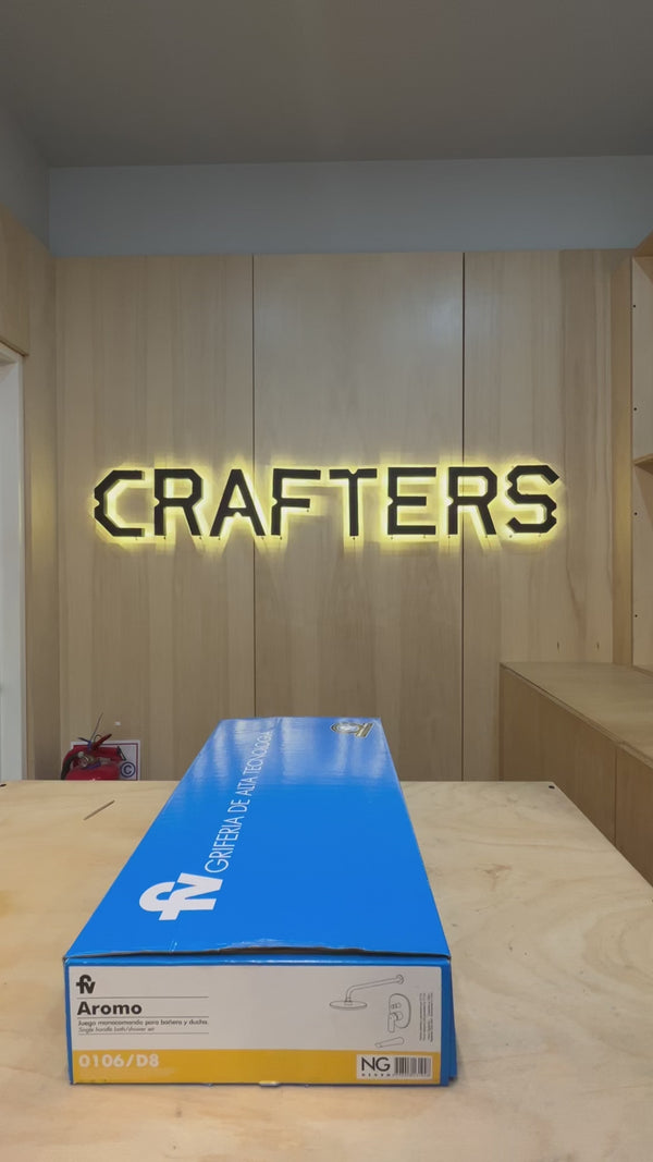 Grifería de Ducha FV Aromo Monocomando Transferencia Negro