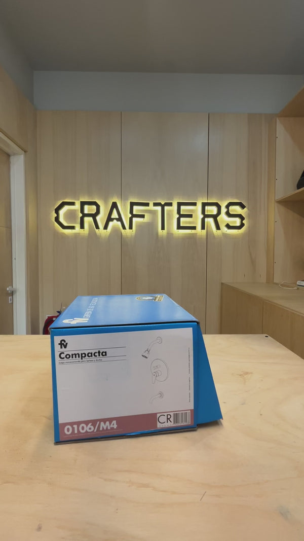 Grifería para Ducha FV Compacta Monocomando Embutir con Transferencia