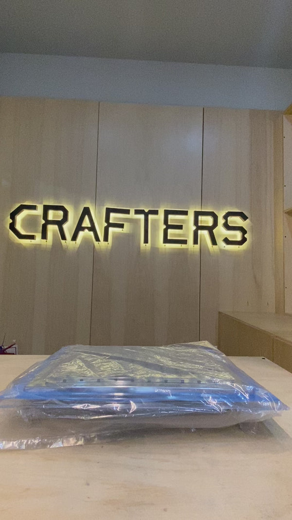 Flor Ducha FV Articulada Cuadrada Cromo Abs 300 Mm - Baño