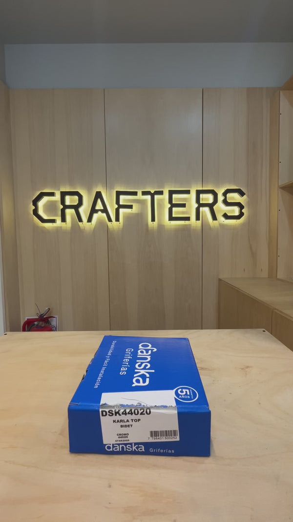 Grifería Bidet Danska Karla Top Bicomando para Baño Cromado