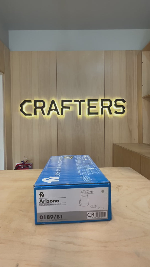 Grifería de Bidet FV Arizona Monocomando Cierre Suave Cromo