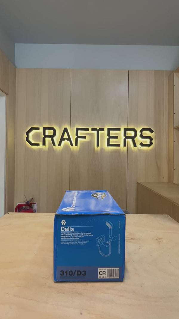 Grifería FV Dalia 0310/d3 Duchador Monocomando Plateado