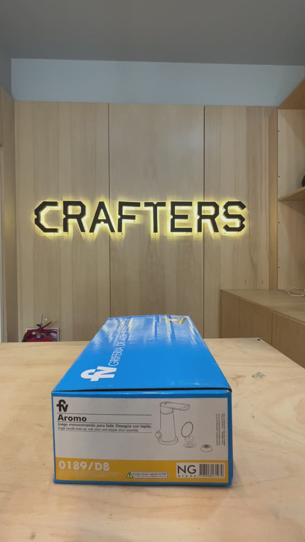 Grifería de Bidet FV Aromo Monocomando Cerámico Negro