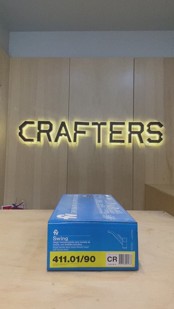 Grifería de Cocina FV Swing Monocomando Mesada Cromada