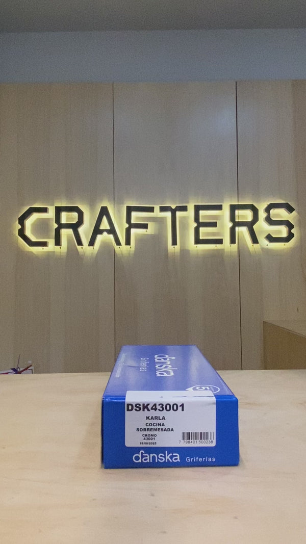 Grifería de Cocina Danska Karla Canilla Doble Comando Mesada