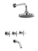 Grifería de Ducha Peirano Embutir C. Cerámico - Crown Baño